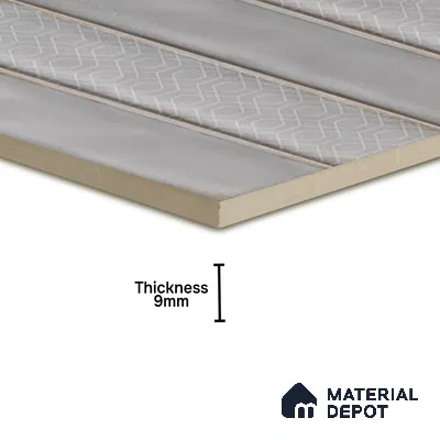 Faux Subway  Tile TL 07257 C Sintra 5006 Luster 1 ft x 1 ft Ceramic Matte Finish - 9 mm  | 2 mm Spacer is Mandatory | Please Expect a Slight Variation of Pattern (Sample)